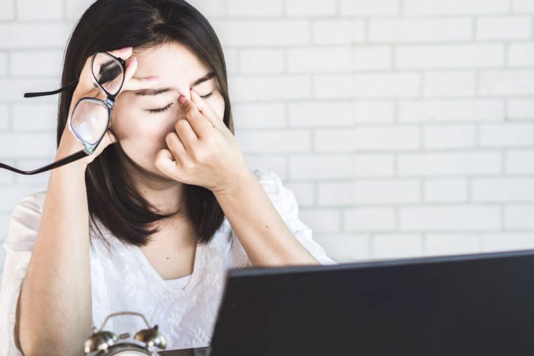 Eye strain and computer vision syndrome